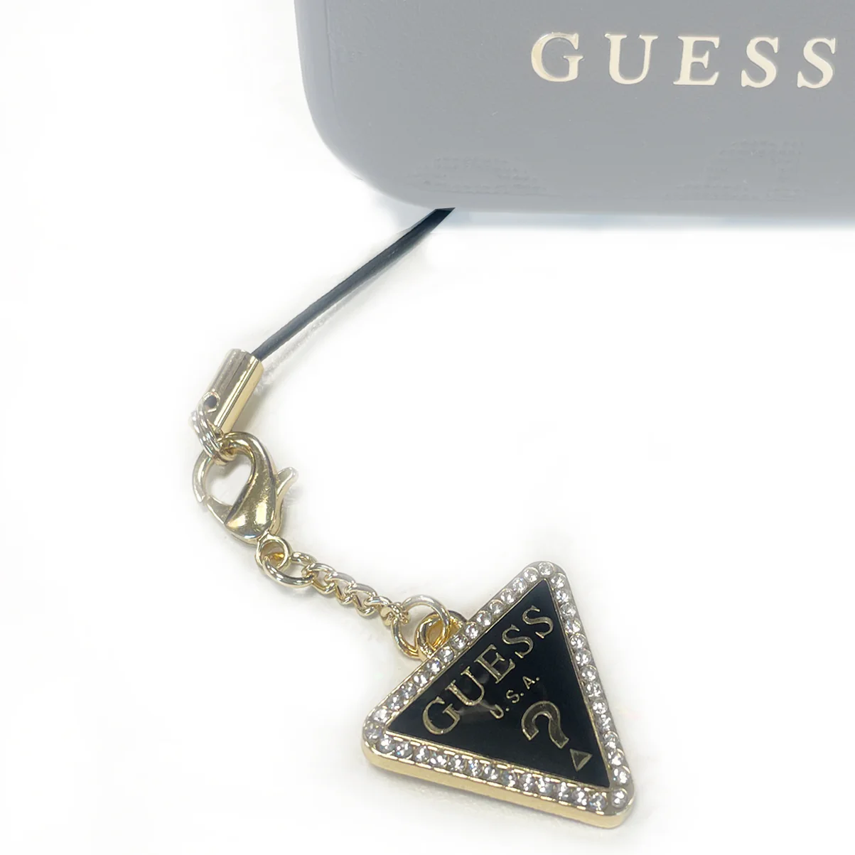 Anhänger / Schlüsselanhänger Guess GUCPMTDCK Triangle Diamond Charm Rhinestone, Gold - Image 4