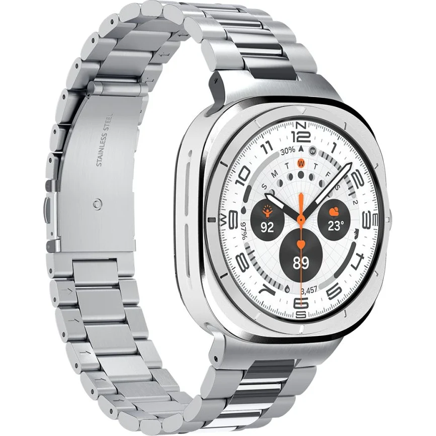 Armband für Galaxy Watch Ultra 2 / 1, Spigen Modern Fit, Silbern - Image 6