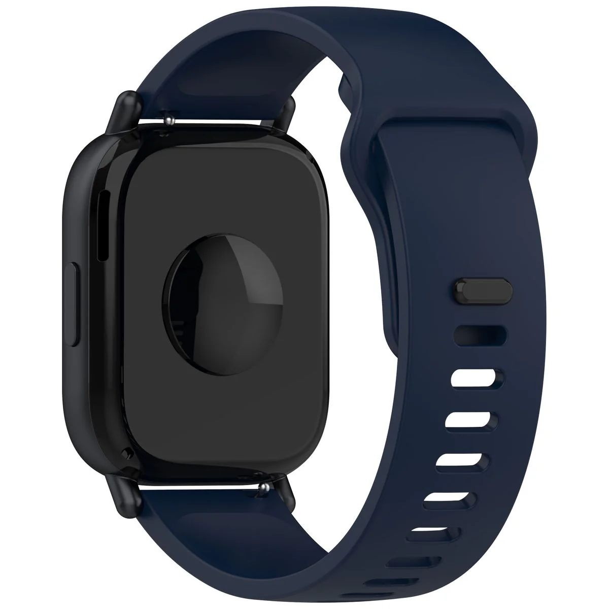 Silikon Armband für Smartwatch, Bizon Strap Watch Silicone Pro H, QuickRelease 22 mm, Dunkelblau - Image 4