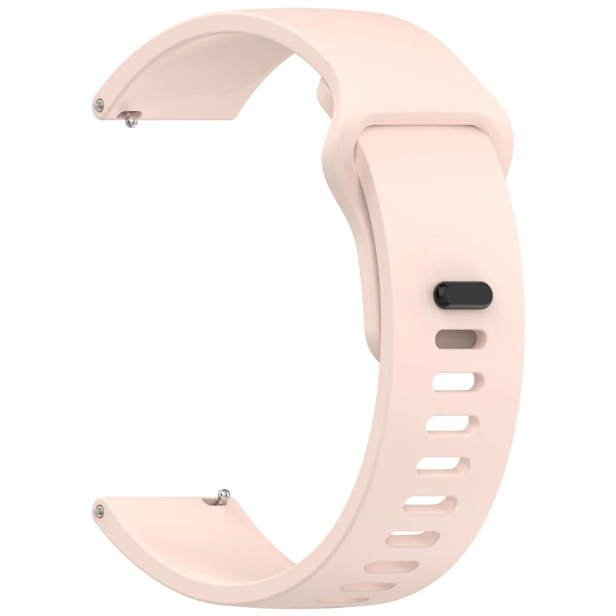 Silikon Armband für Smartwatch, Bizon Strap Watch Silicone Pro H, QuickRelease 22 mm, Rosa - Image 3