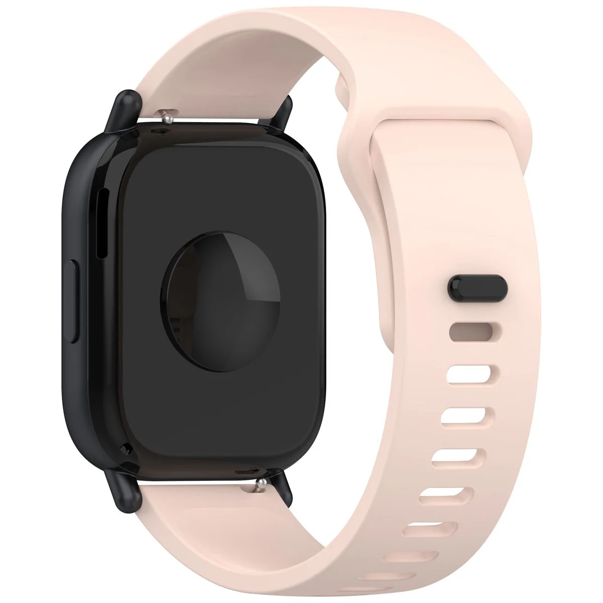 Silikon Armband für Smartwatch, Bizon Strap Watch Silicone Pro H, QuickRelease 22 mm, Rosa - Image 4