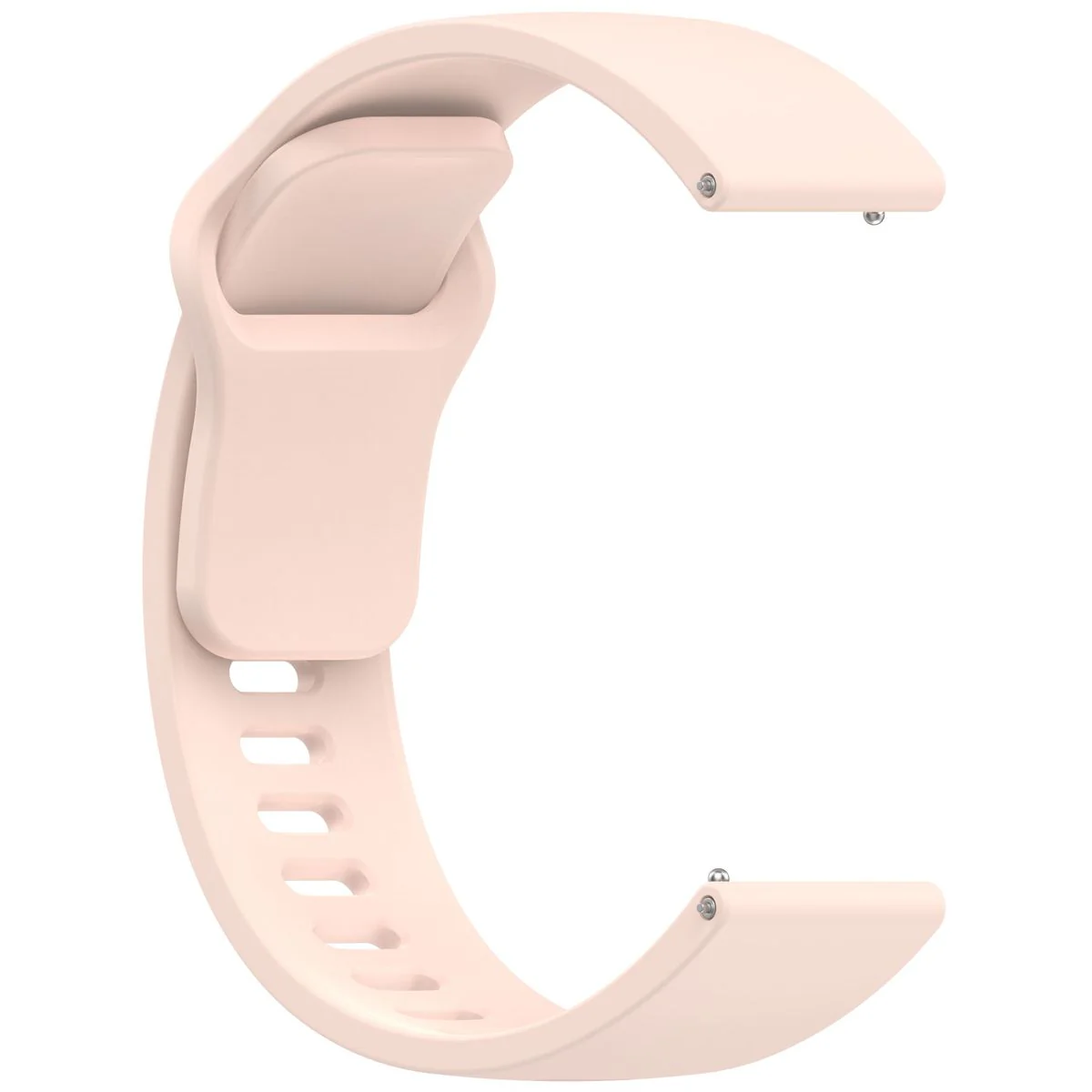 Silikon Armband für Smartwatch, Bizon Strap Watch Silicone Pro H, QuickRelease 22 mm, Rosa - Image 5