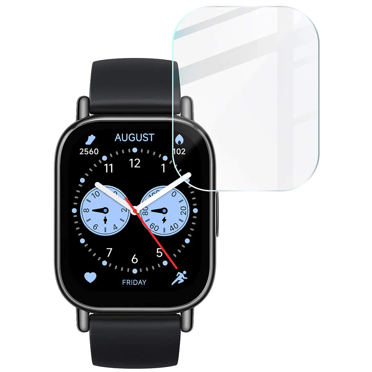 Gehärtetes Glas für Xiaomi Redmi Watch 5 Lite, Bizon Glass Watch Clear, Transparent - Image 5