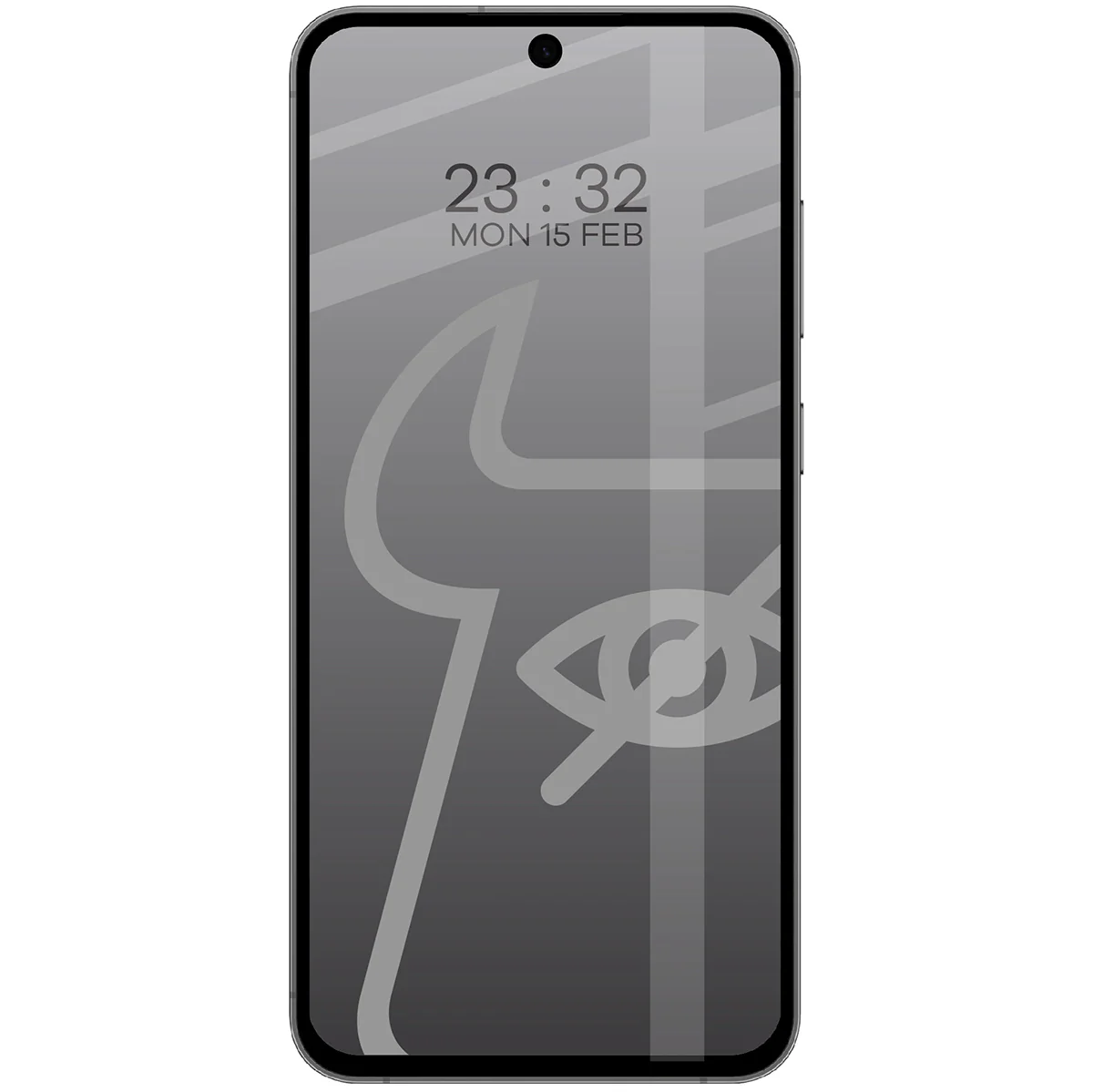 Gehärtetes Glas mit Privatschutzfilter für Galaxy S24 FE 5G / S25 FE 5G/ A36 5G / A56 5G, Bizon Glass Edge Shadow, getönt mit schwarzer Rahmen - Image 4