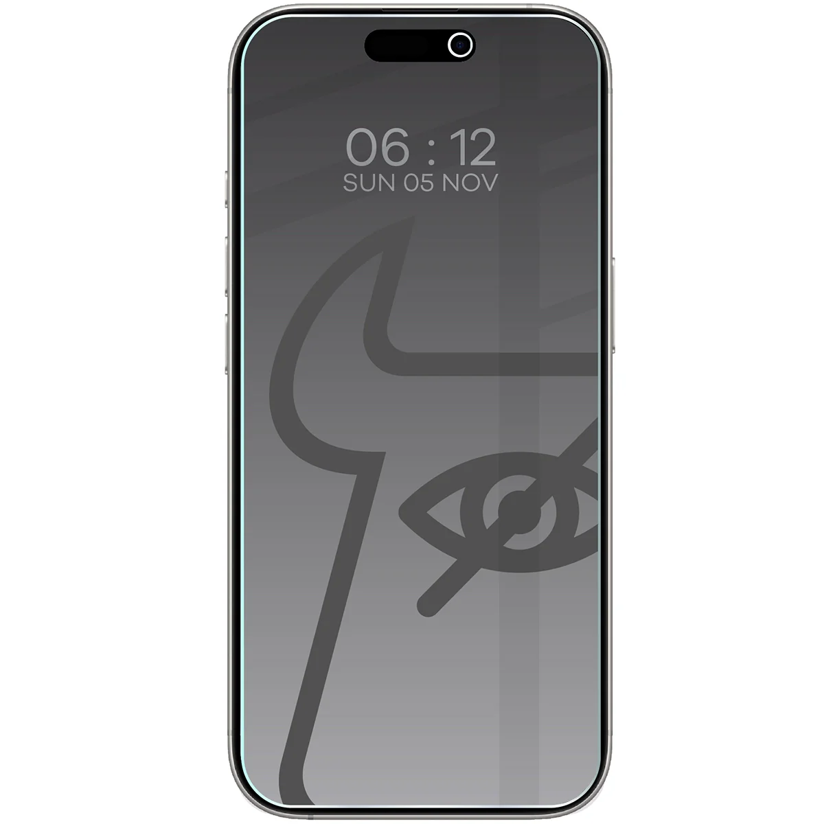 Gehärtetes Glas mit Privatschutzfilter für iPhone 17 Pro / 17 / 16 Pro, Bizon Glass Clear Shadow, getönt - Image 3