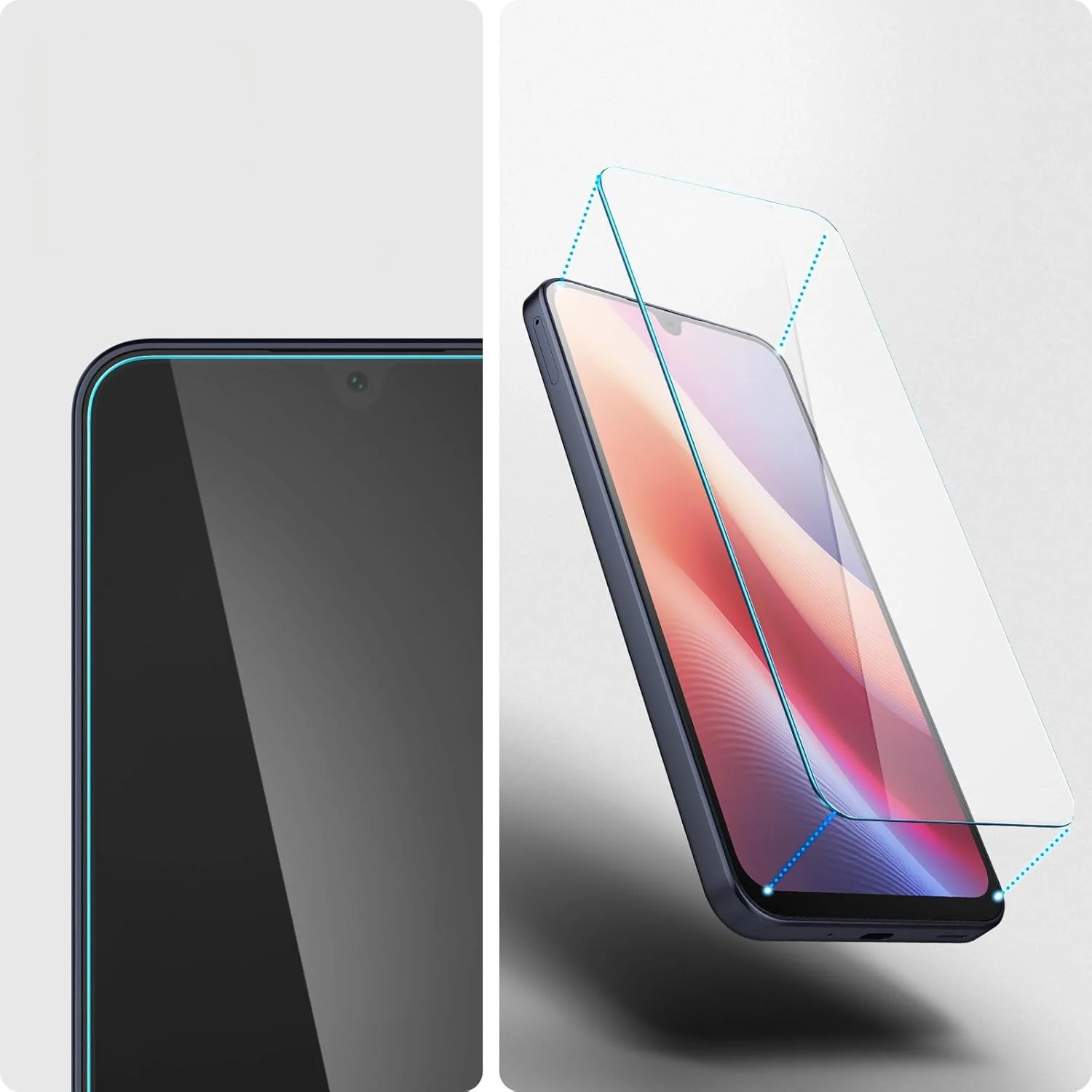 Glas für die Handyhülle für Galaxy A26 5G / A16 5G / A16 4G, Spigen Glas.tR Slim 2-Pack - Image 7