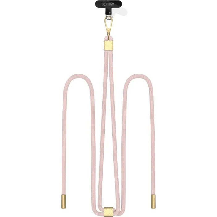 Handy-Schlüsselband für Telefon Tech Protect C2S Rope Crossbody Strap, Rosa - Image 3