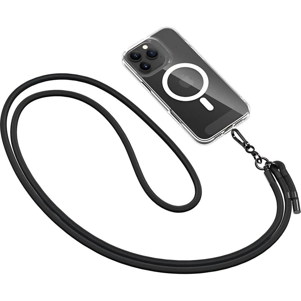 Handy-Schlüsselband für Telefon Tech Protect C1S Rope Crossbody Strap, Schwarz - Image 3