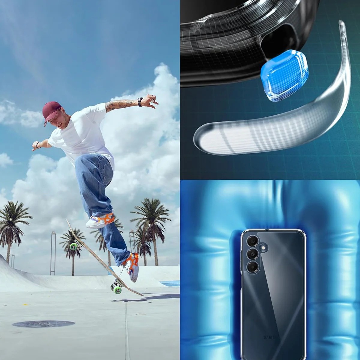 Handyhülle für Galaxy A16 4G / 5G, Spigen Ultra Hybrid, Transparent - Image 13