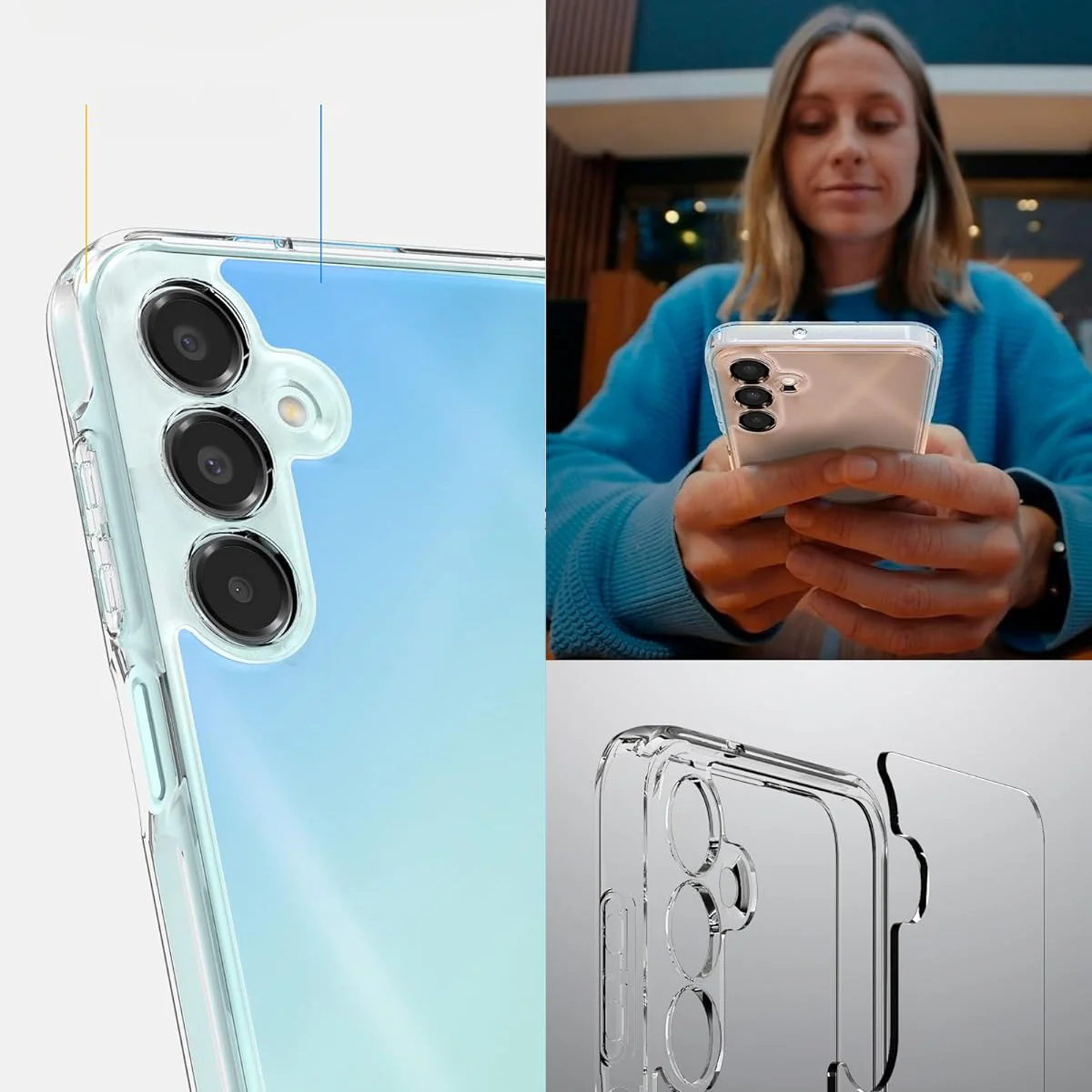 Handyhülle für Galaxy A16 4G / 5G, Spigen Ultra Hybrid, Transparent - Image 14