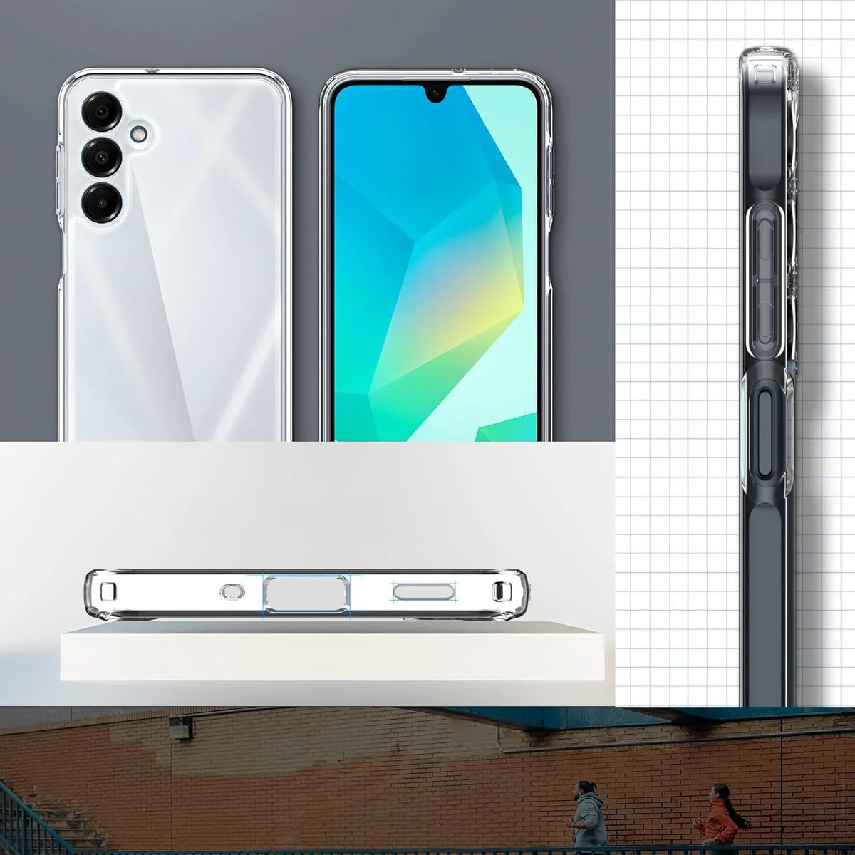 Handyhülle für Galaxy A16 4G / 5G, Spigen Ultra Hybrid, Transparent - Image 16