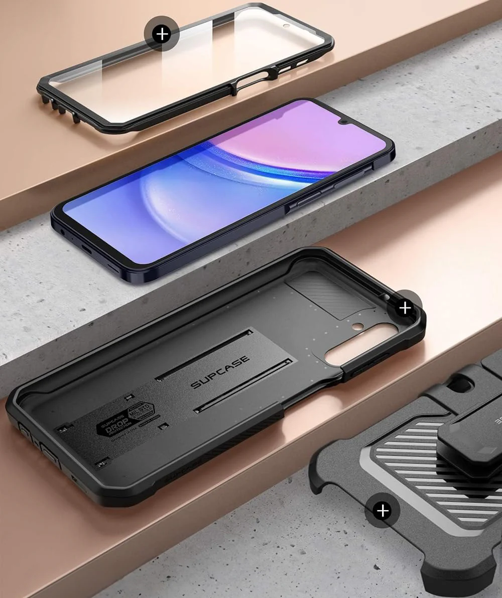 Handyhülle für Galaxy A16 4G / 5G, Supcase UB Pro SP, Schwarz - Image 8