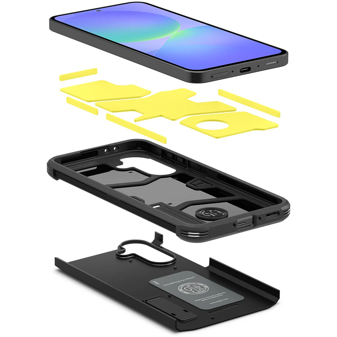 Handyhülle für Galaxy A36 5G, Spigen Tough Armor, Schwarz - Image 10