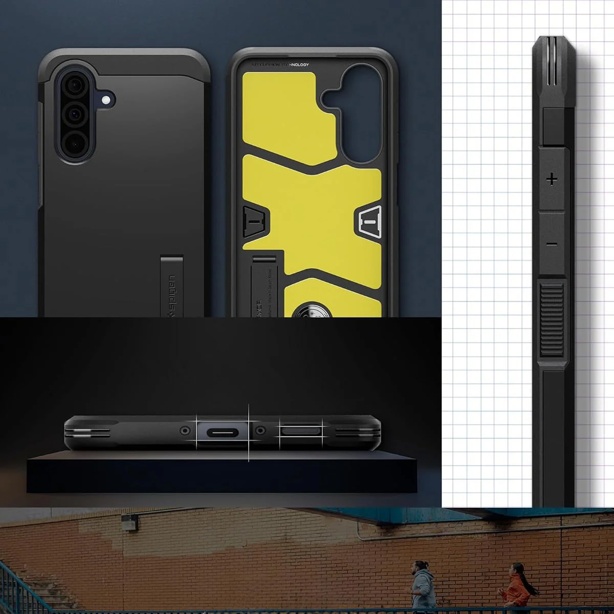 Handyhülle für Galaxy A36 5G, Spigen Tough Armor, Schwarz - Image 15