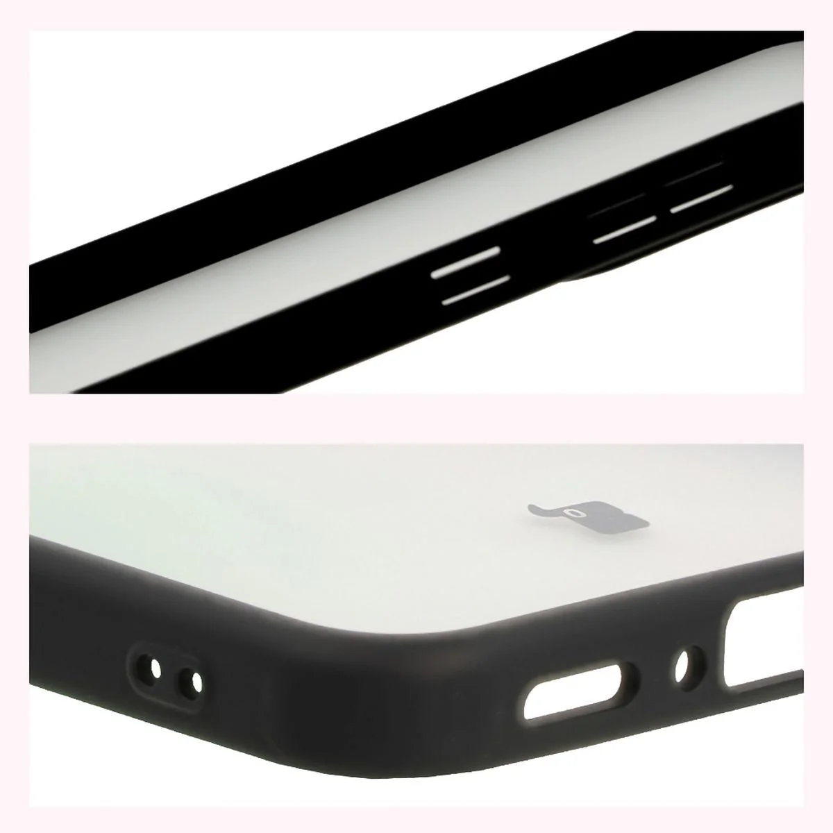 Handyhülle für Galaxy A56 5G, Bizon Case Angelo, Durchscheinend mit schwarzem Rahmen - Image 4