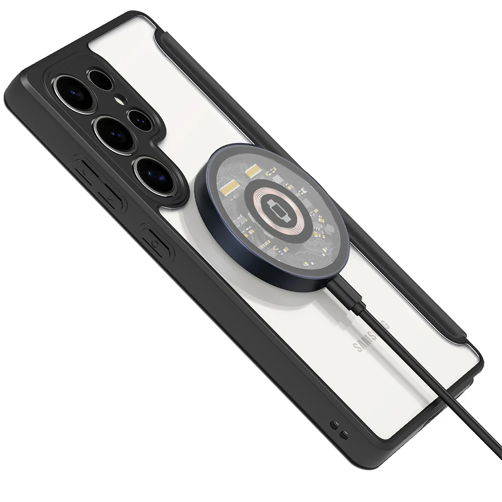 Handyhülle für Galaxy S25 Ultra, Dux Ducis Skin X Pro Magnetic mit MagSafe, Schwarz - Image 5