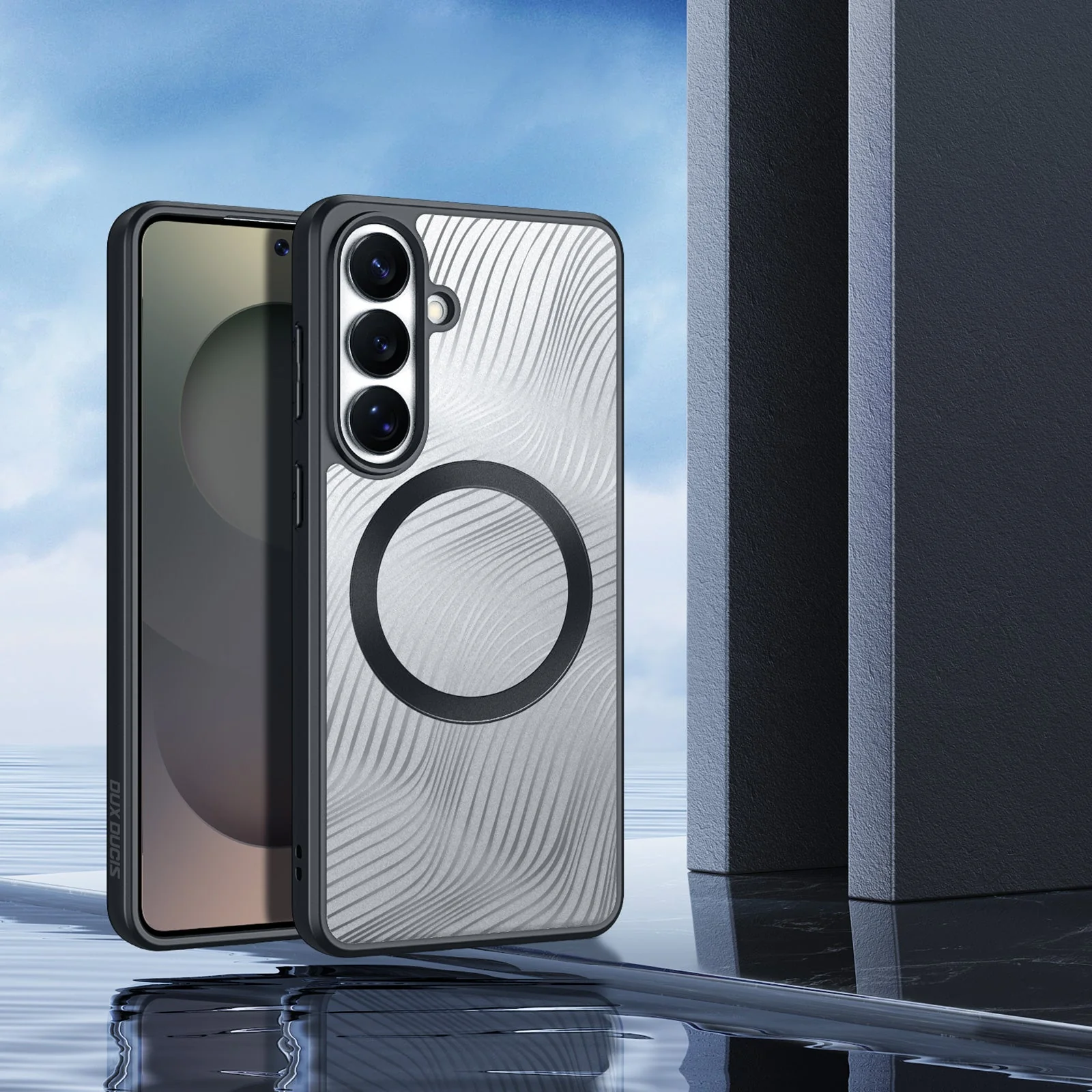 Handyhülle für Galaxy S26, Dux Ducis Aimo Mag, Schwarz und Transparent - Image 4