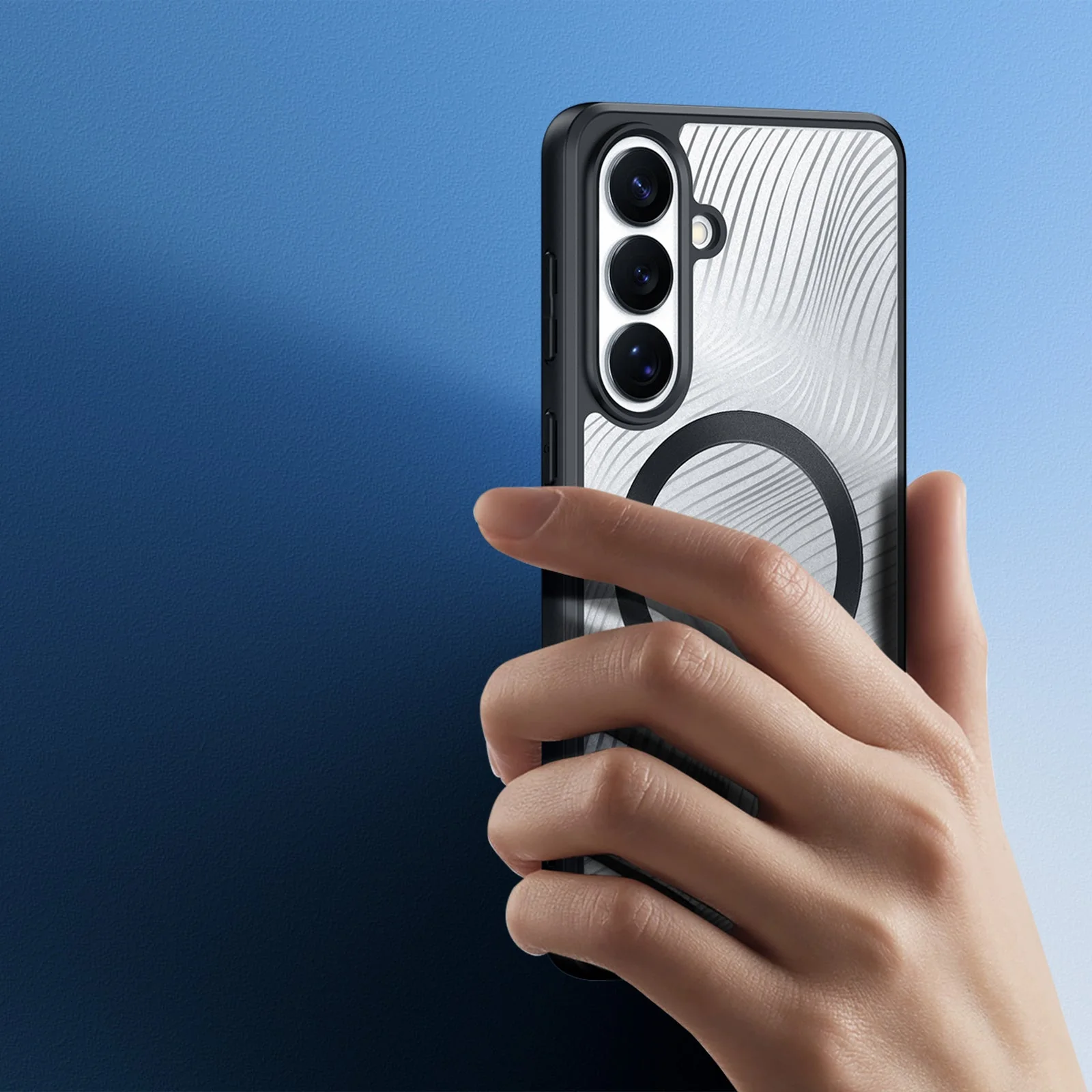 Handyhülle für Galaxy S26, Dux Ducis Aimo Mag, Schwarz und Transparent - Image 5