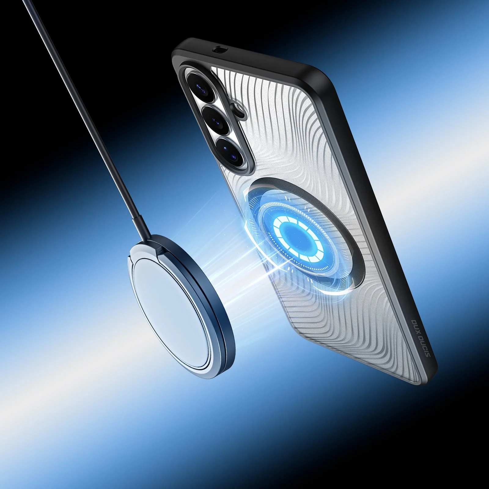 Handyhülle für Galaxy S26, Dux Ducis Aimo Mag, Schwarz und Transparent - Image 6