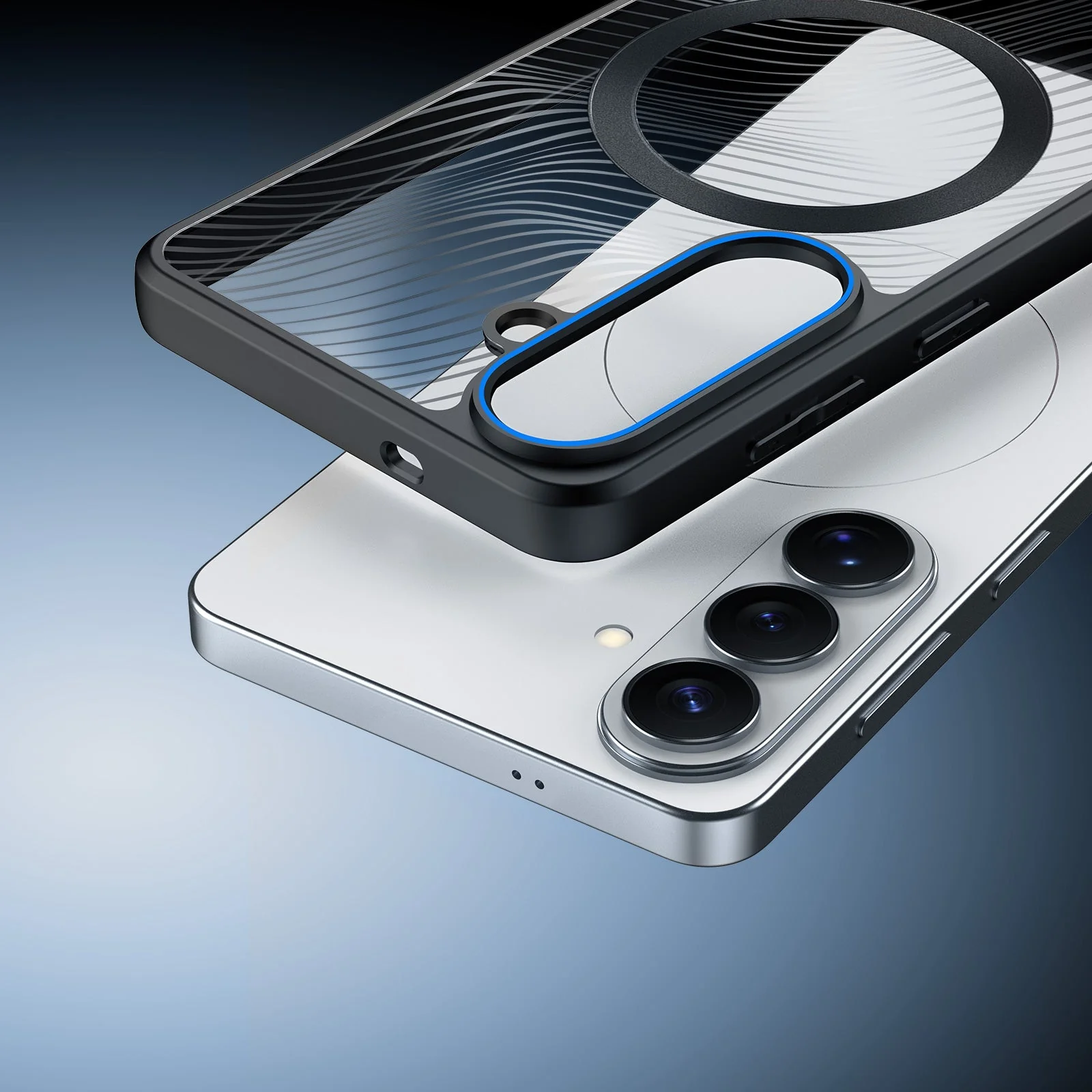 Handyhülle für Galaxy S26, Dux Ducis Aimo Mag, Schwarz und Transparent - Image 8