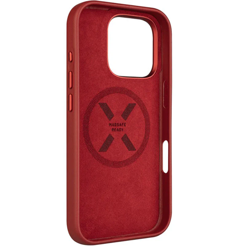 Handyhülle für iPhone 16 Pro, Fixed MagLeather mit MagSafe, Rot - Image 4
