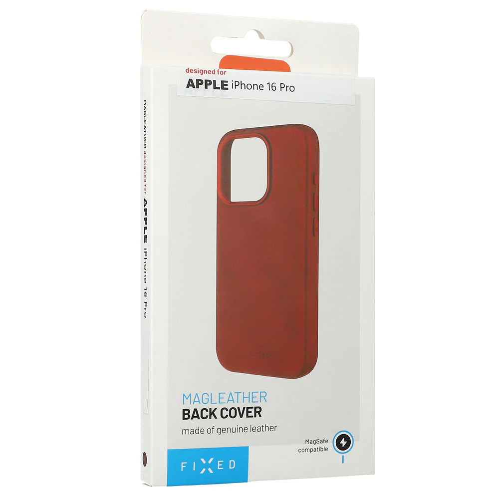 Handyhülle für iPhone 16 Pro, Fixed MagLeather mit MagSafe, Rot - Image 7