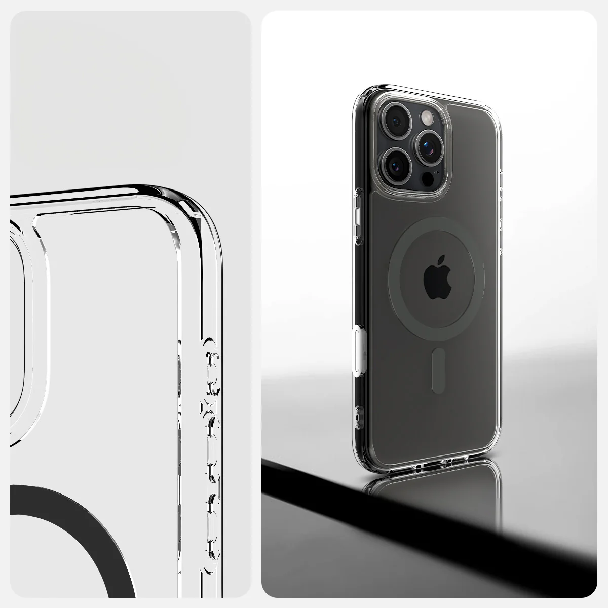 Handyhülle für iPhone 16 Pro Max, Spigen Ultra Hybrid T Mag (CC) mit MagSafe, Transparent-Grau - Image 12