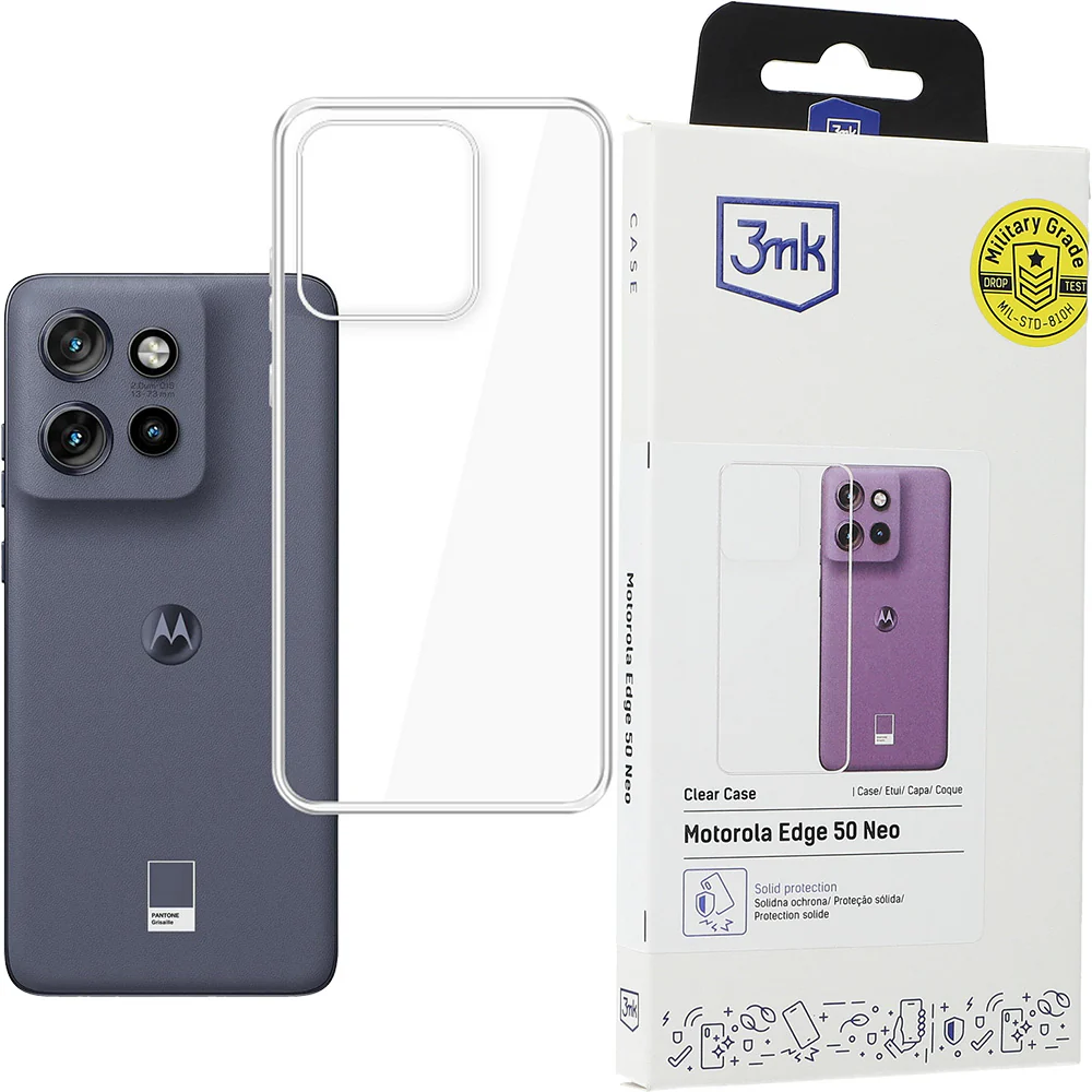 Handyhülle für Motorola Edge 50 Neo, 3mk Clear Case, Transparent - Image 3
