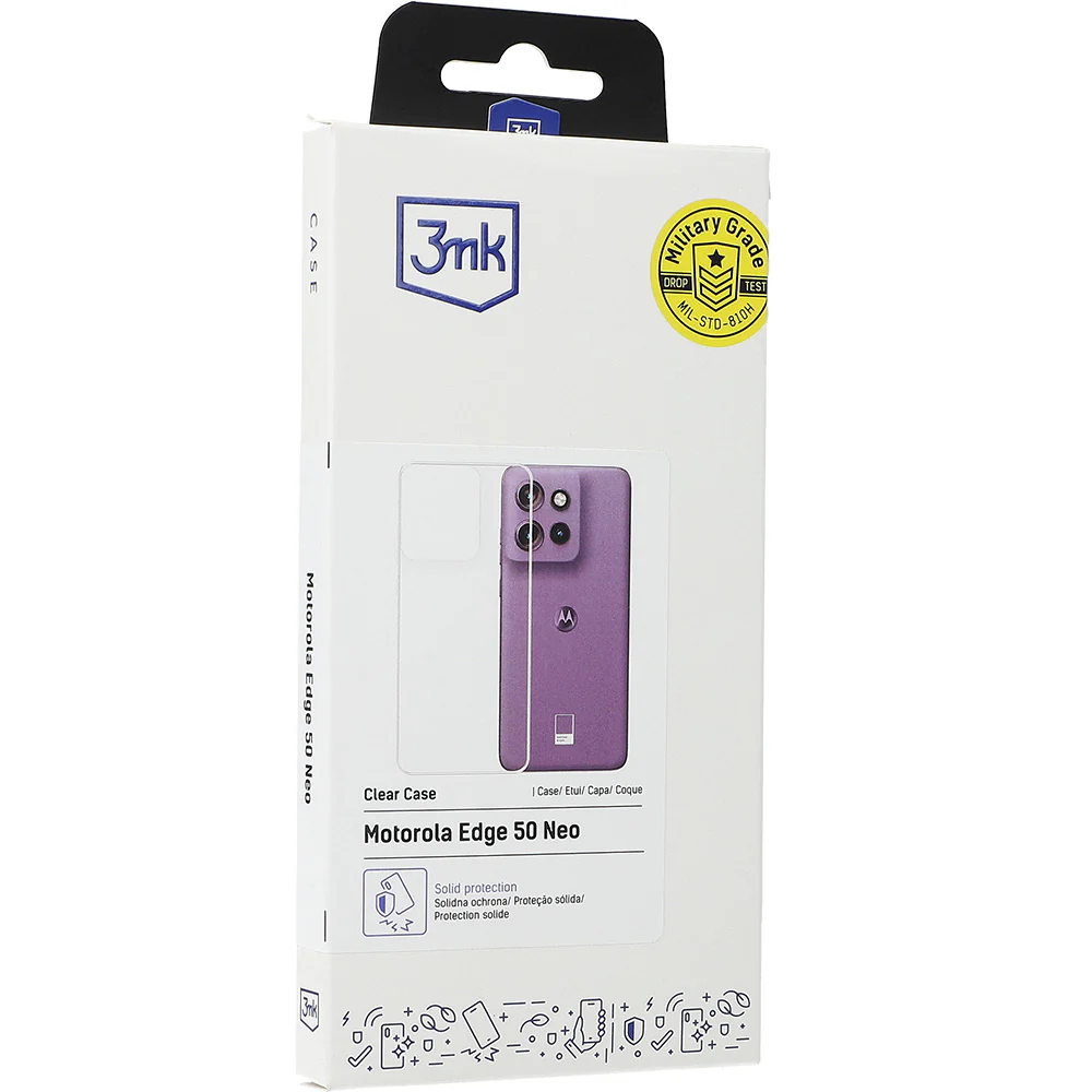 Handyhülle für Motorola Edge 50 Neo, 3mk Clear Case, Transparent - Image 4