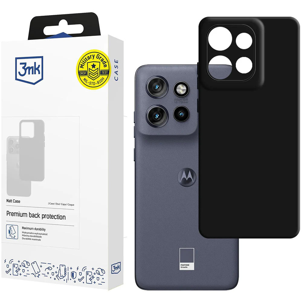 Handyhülle für Motorola Edge 50 Neo, 3mk Matt Case, mattes Schwarz - Image 3