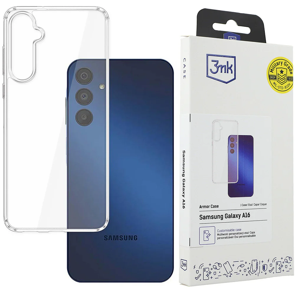 Handyhülle für Samsung Galaxy A16 5G / 4G, 3mk Armor Case, Transparent - Image 3