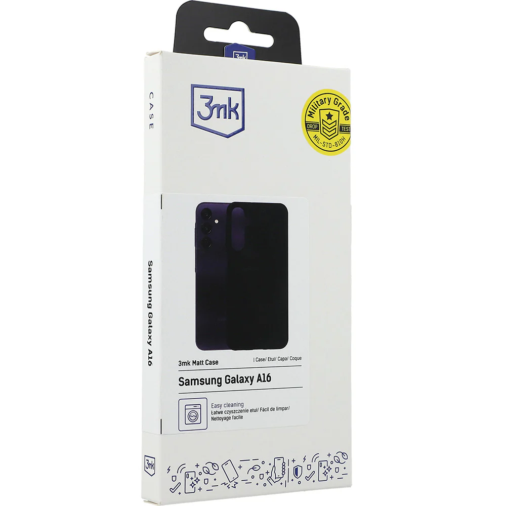 Handyhülle für Samsung Galaxy A16 5G / 4G, 3mk Matt Case, mattes Schwarz - Image 6