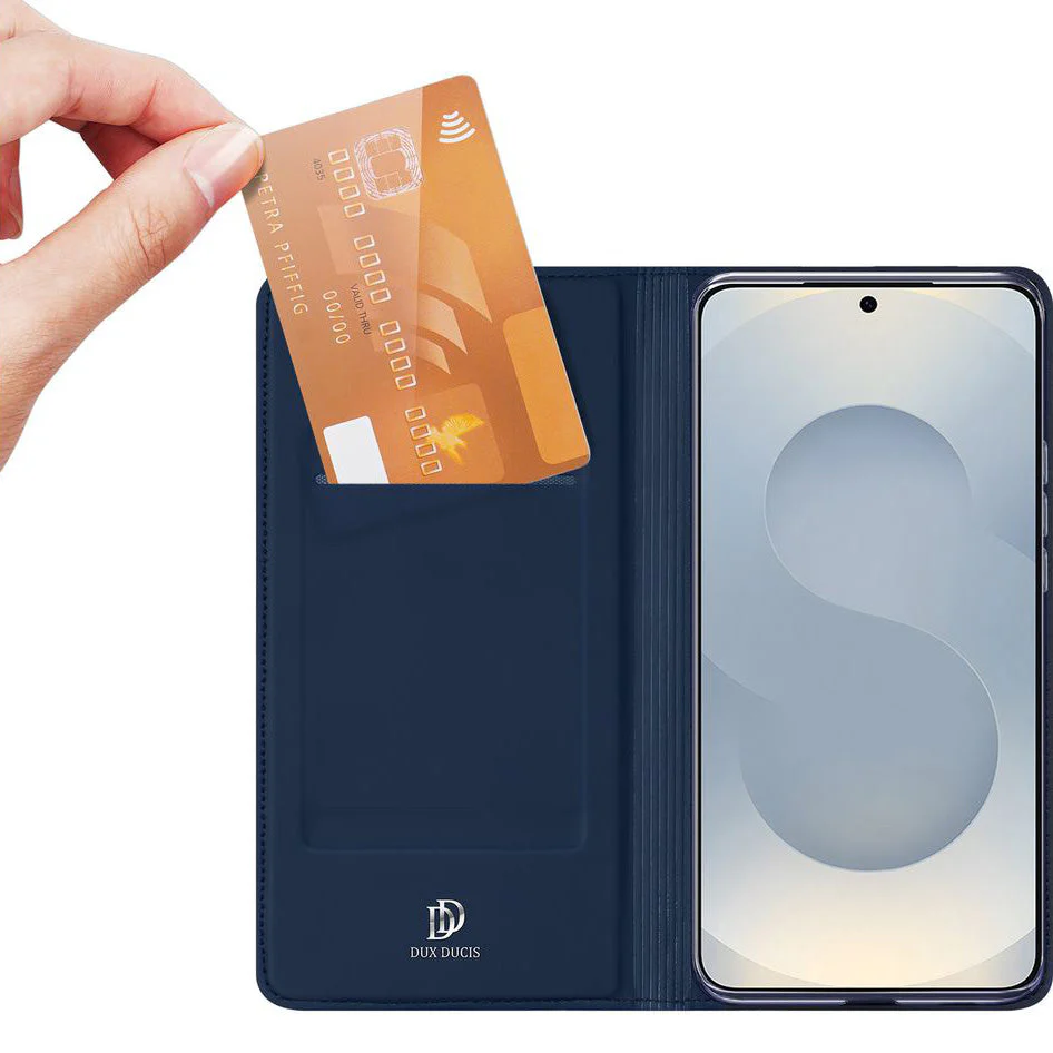 Handyhülle mit Klappe für Galaxy S26, Dux Ducis Skin Pro, Dunkelblau - Image 12