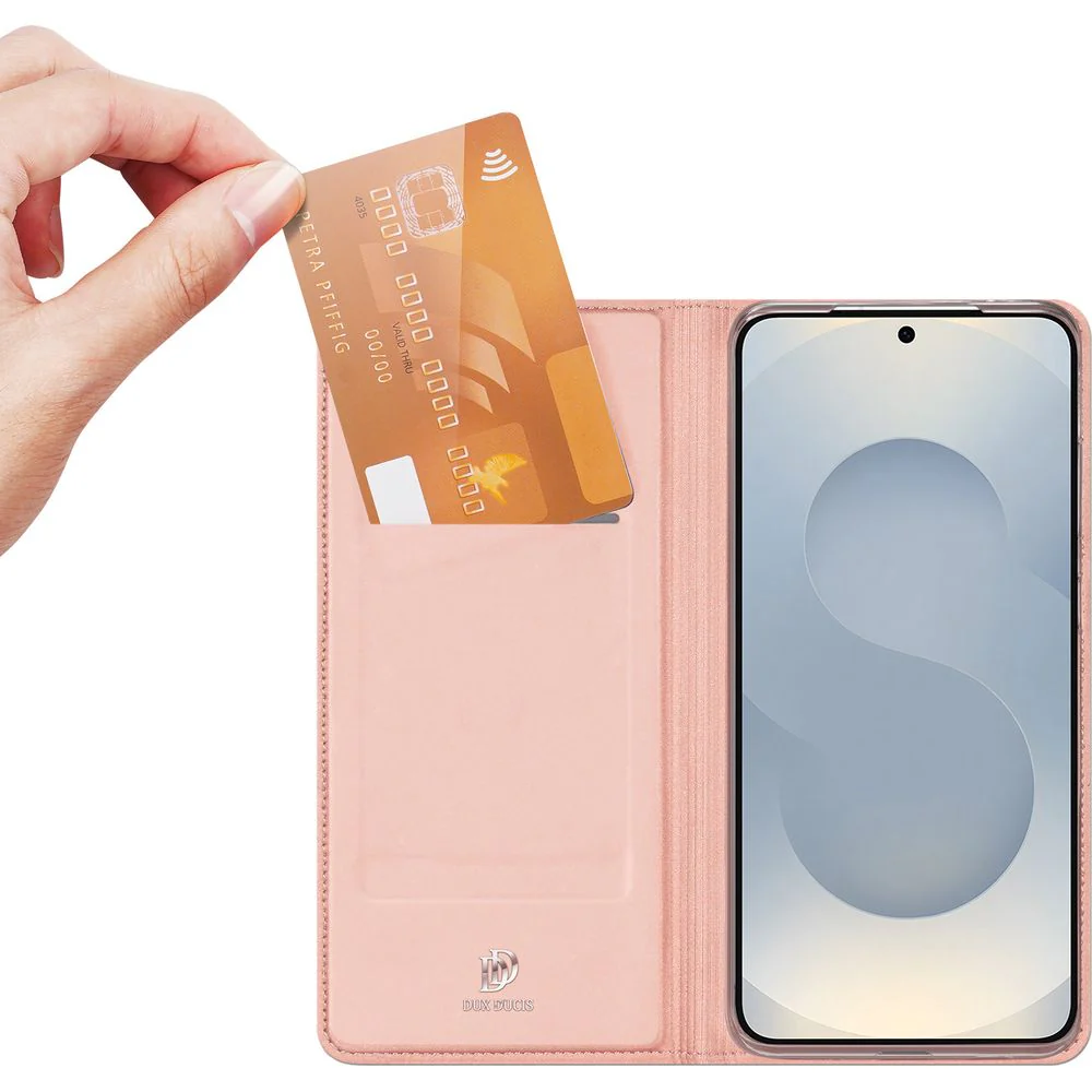 Handyhülle mit Klappe für Galaxy S26, Dux Ducis Skin Pro, Rosa - Image 12