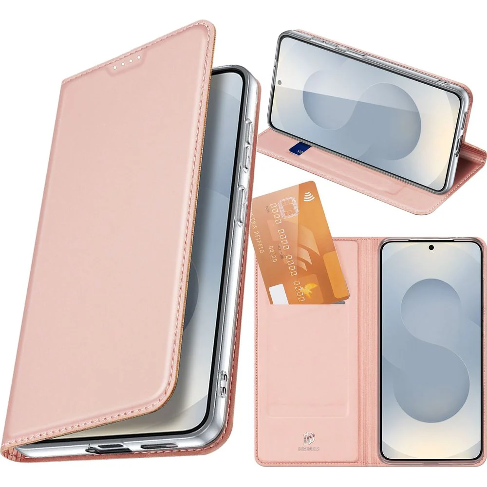 Handyhülle mit Klappe für Galaxy S26, Dux Ducis Skin Pro, Rosa - Image 13