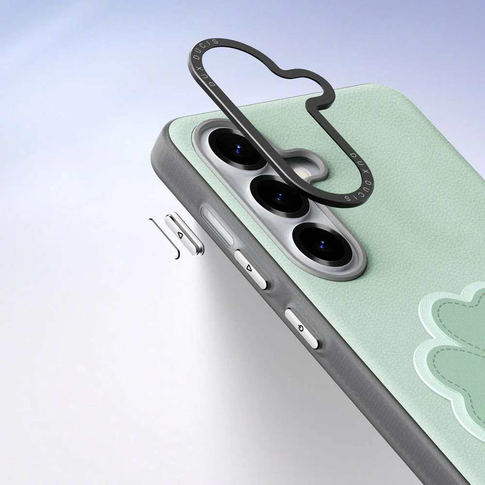 Handyhülle mit Trageband für Galaxy S26, Dux Ducis Luvy, Grün mit Klee - Image 6