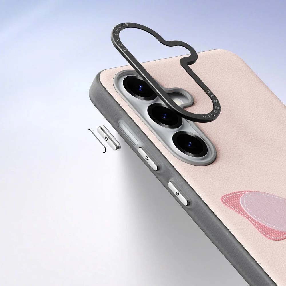 Handyhülle mit Trageband für Galaxy S26, Dux Ducis Luvy, Rosa mit Schmetterling - Image 6