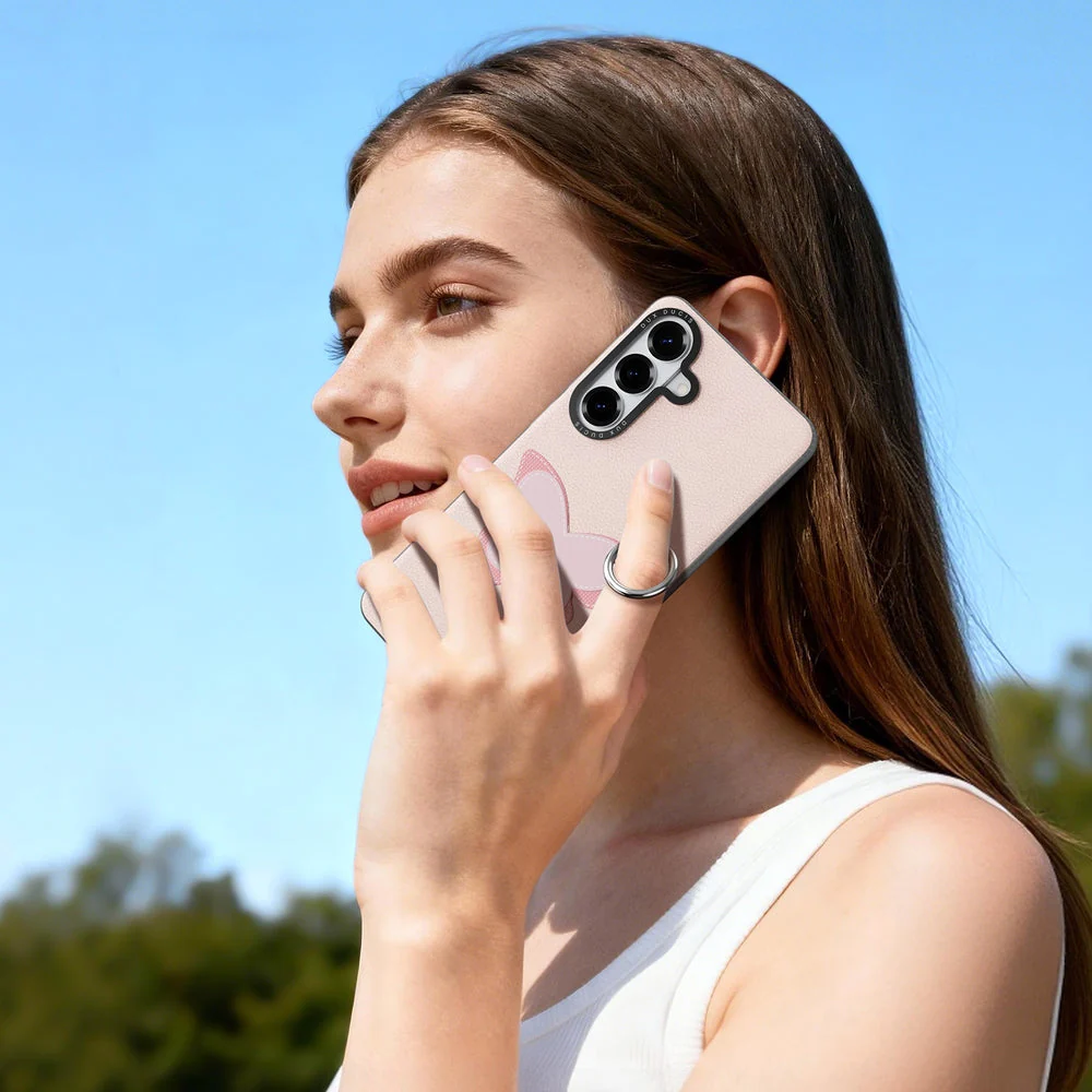 Handyhülle mit Trageband für Galaxy S26, Dux Ducis Luvy, Rosa mit Schmetterling - Image 9