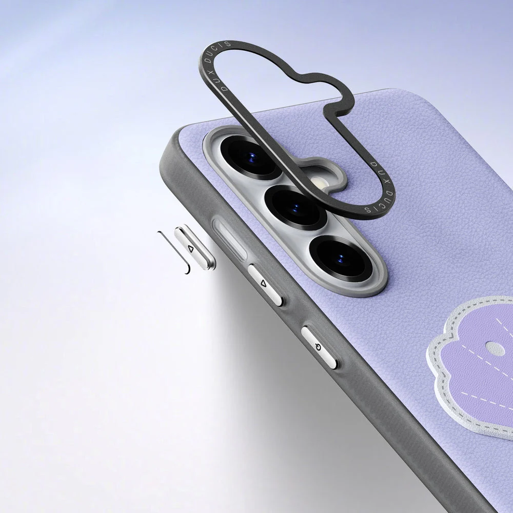 Handyhülle mit Trageband für Galaxy S26, Dux Ducis Luvy, Violett mit Muschel - Image 6