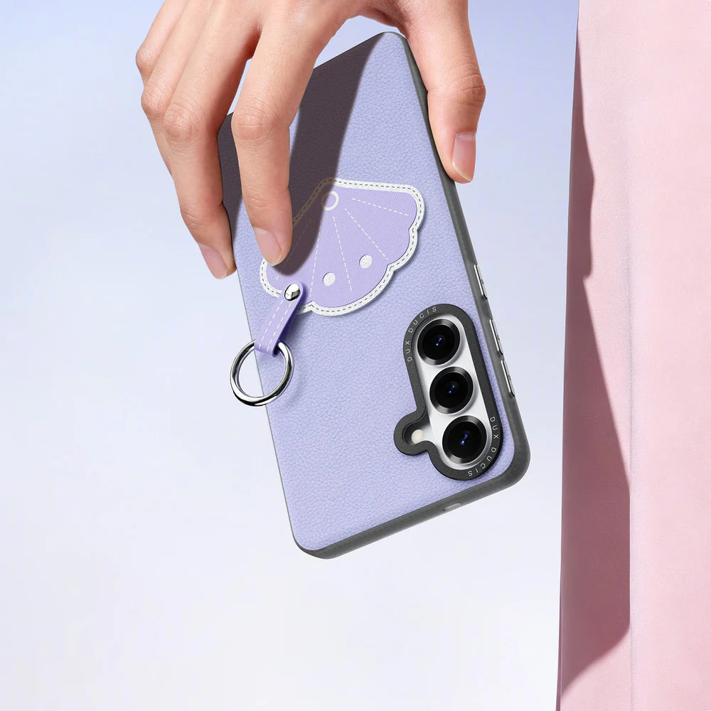 Handyhülle mit Trageband für Galaxy S26, Dux Ducis Luvy, Violett mit Muschel - Image 8