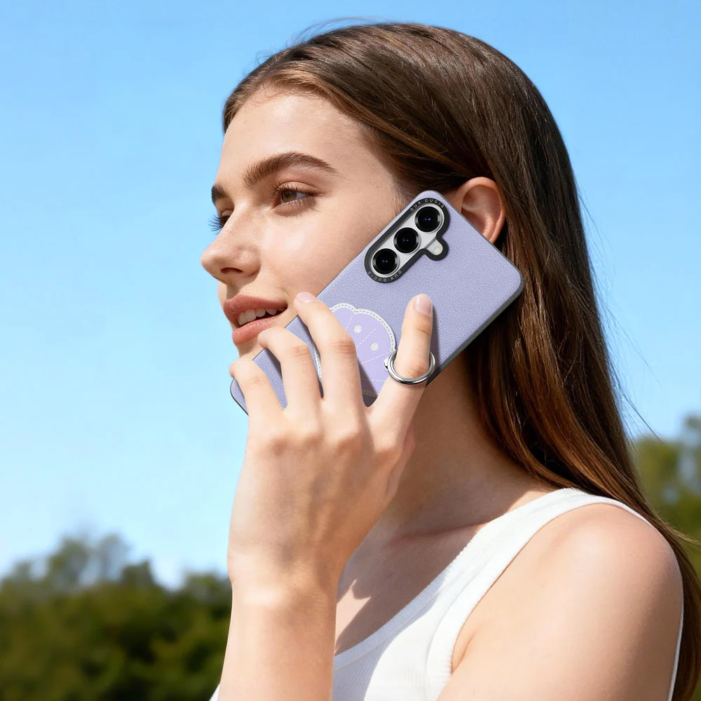 Handyhülle mit Trageband für Galaxy S26, Dux Ducis Luvy, Violett mit Muschel - Image 9