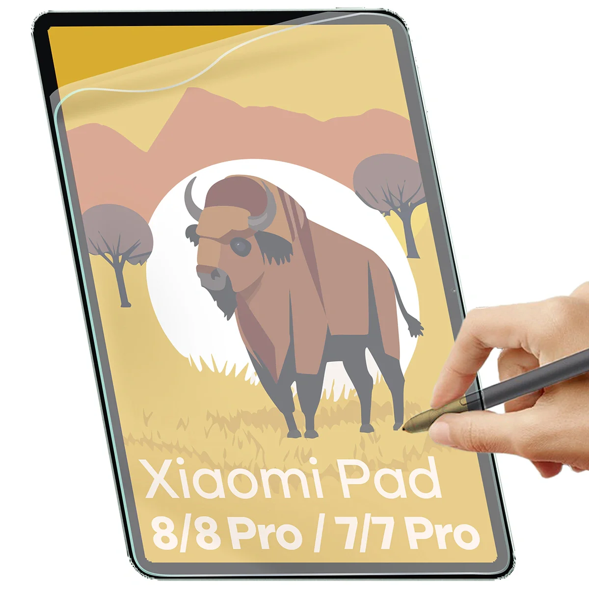 Papierimitationsfolie für Xiaomi Pad 8 / 8 Pro / 7 / 7 Pro, Bizon Film Tab Papirus Duo, 2 Stück - Image 5