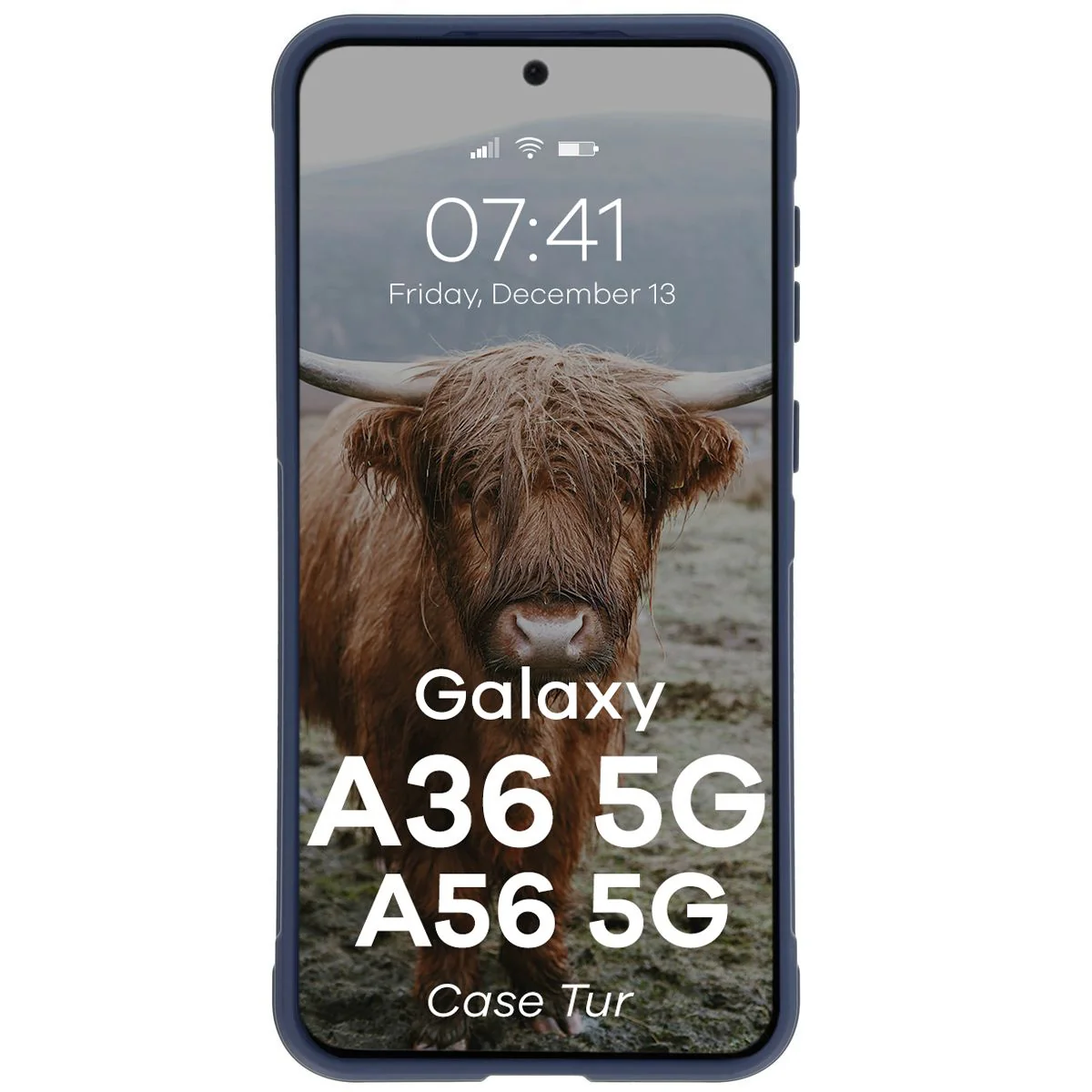 Robuste Handyhülle für Galaxy A36 5G / Galaxy A56 5G, Bizon Case Tur, Dunkelblau - Image 5