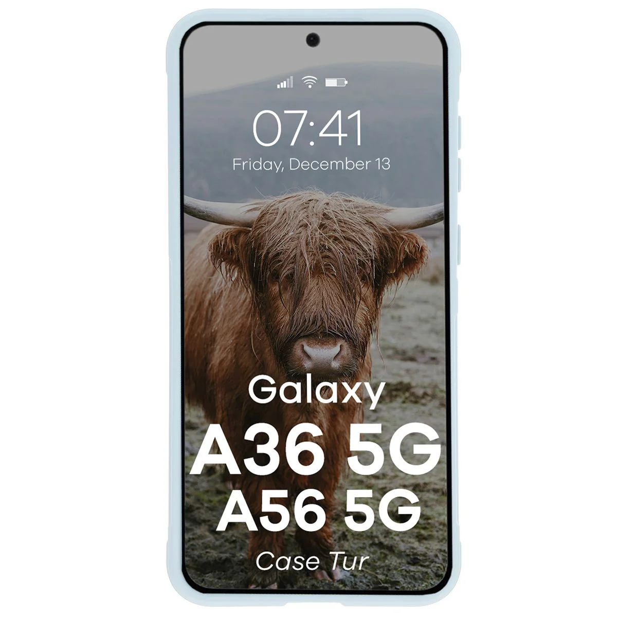 Robuste Handyhülle für Galaxy A36 5G / Galaxy A56 5G, Bizon Case Tur, Hellblau - Image 5