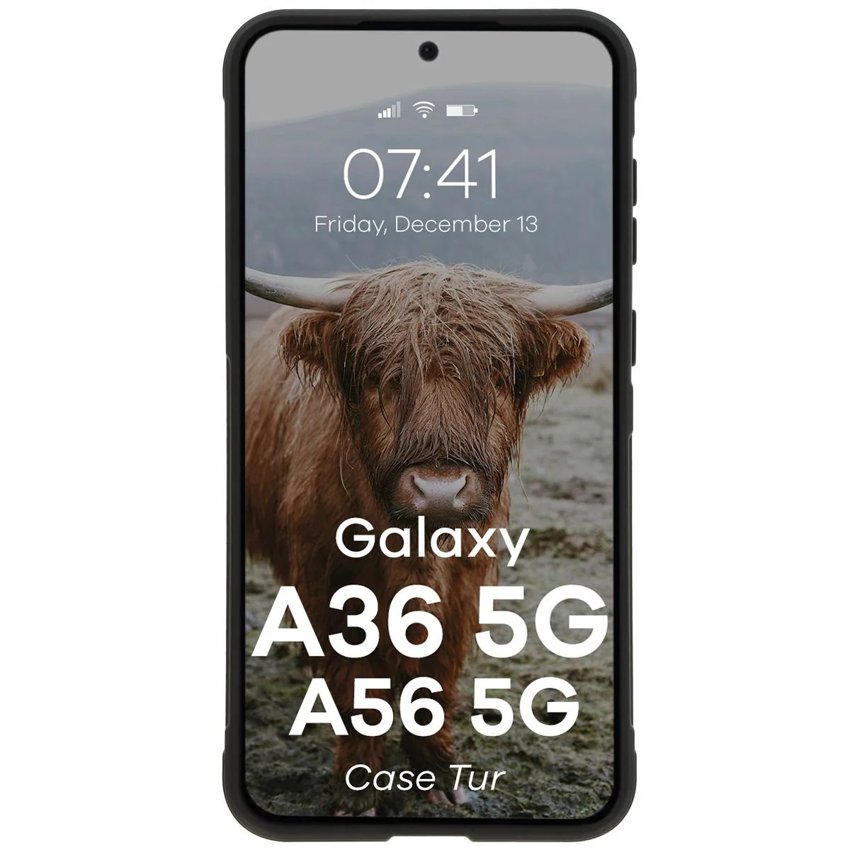 Robuste Handyhülle für Galaxy A36 5G / Galaxy A56 5G, Bizon Case Tur, Schwarz - Image 5