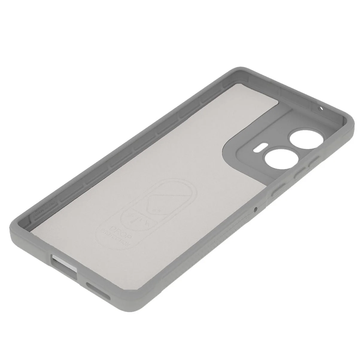 Robuste Handyhülle für Motorola Edge 50 Fusion, Bizon Case Tur, Hellgrau - Image 4
