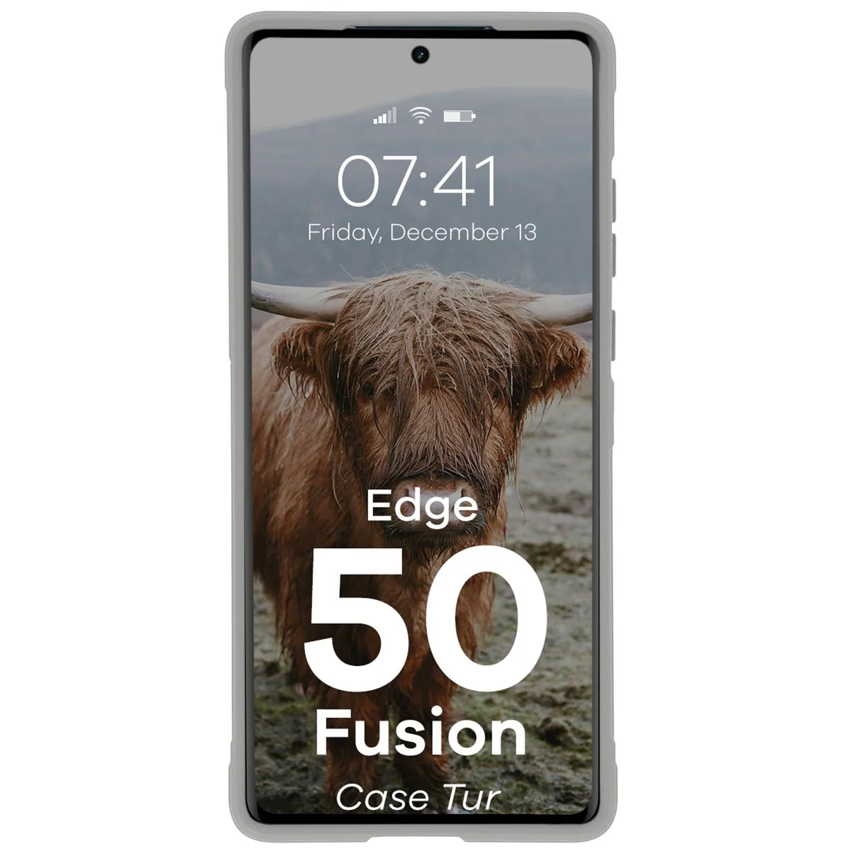Robuste Handyhülle für Motorola Edge 50 Fusion, Bizon Case Tur, Hellgrau - Image 5