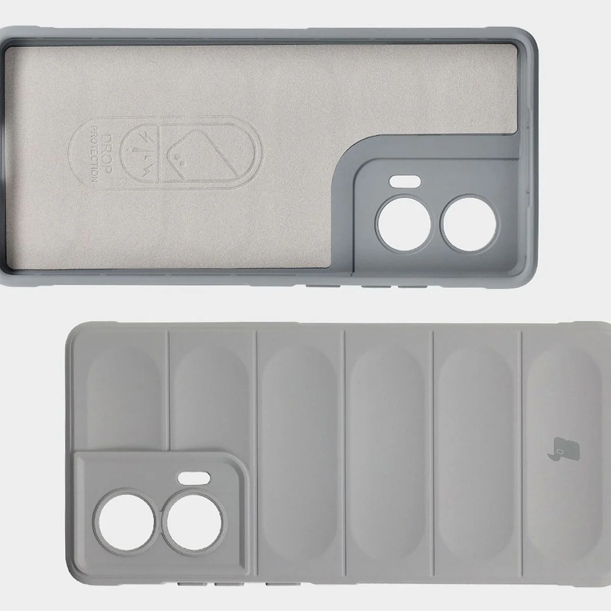 Robuste Handyhülle für Motorola Edge 50 Fusion, Bizon Case Tur, Hellgrau - Image 6