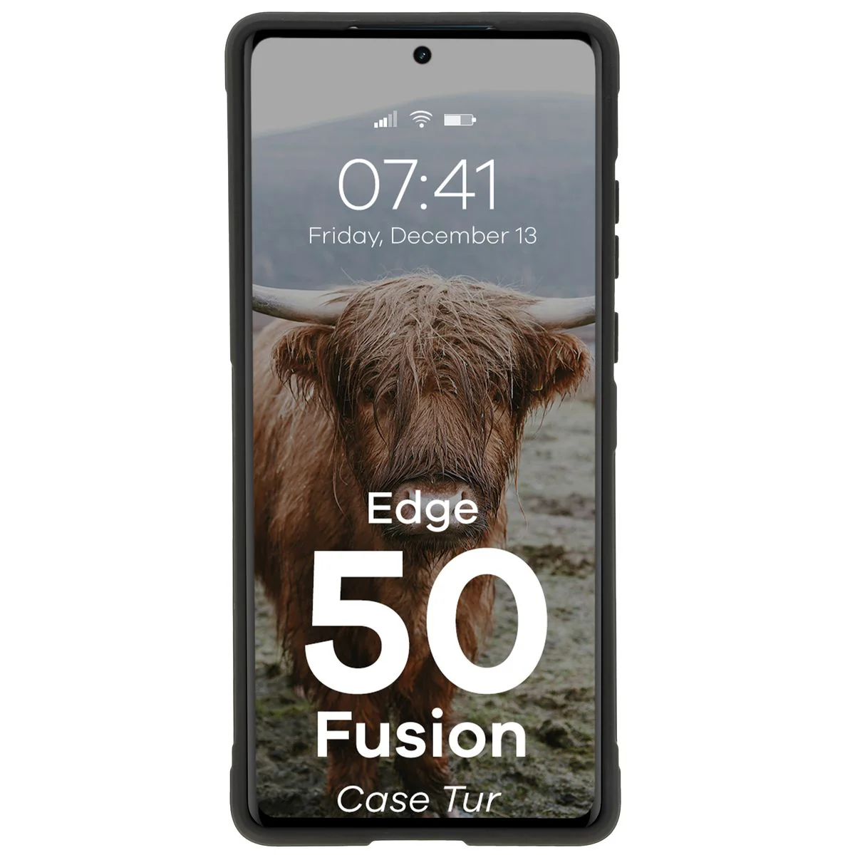 Robuste Handyhülle für Motorola Edge 50 Fusion, Bizon Case Tur, Schwarz - Image 5