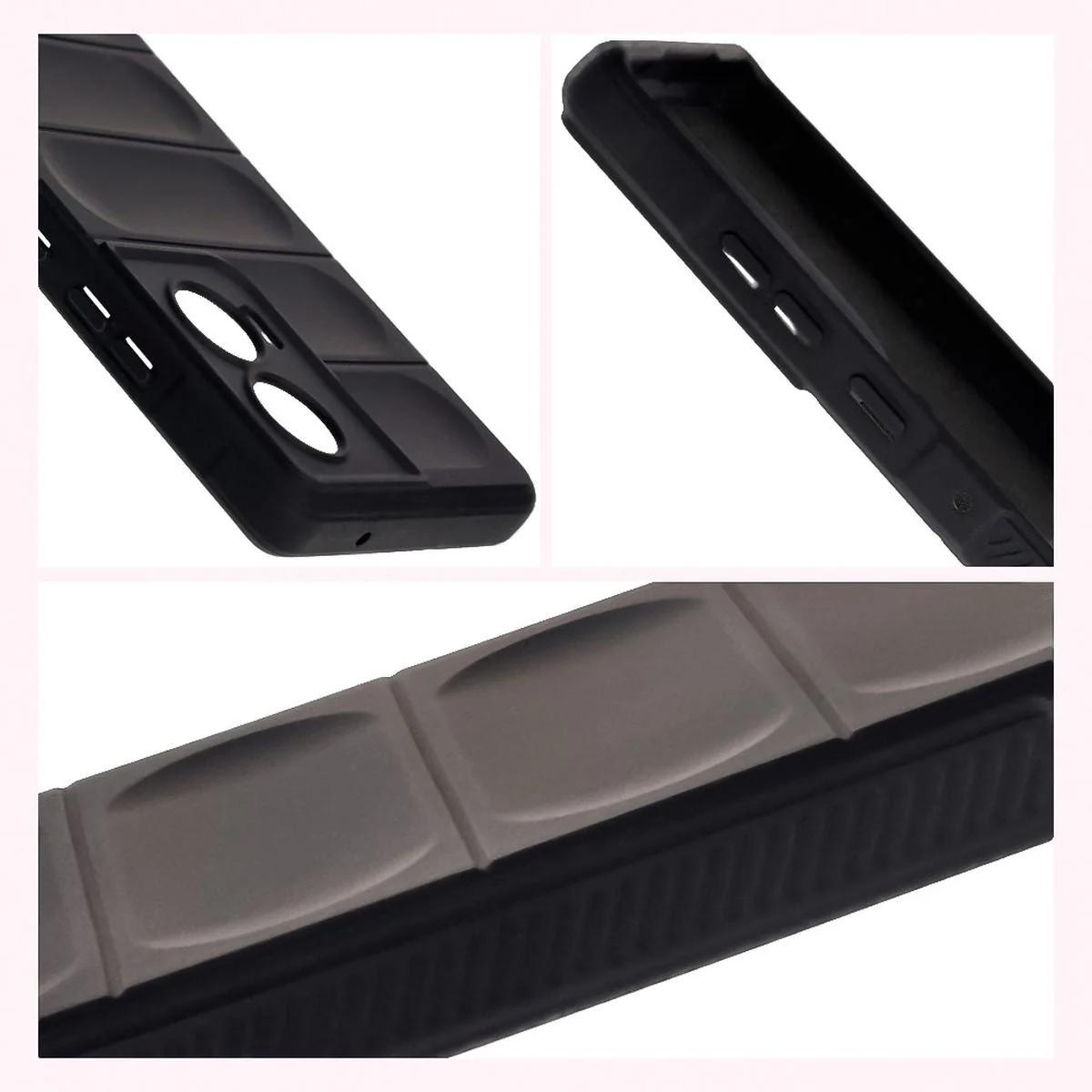 Robuste Handyhülle für Motorola Edge 50 Fusion, Bizon Case Tur, Schwarz - Image 7